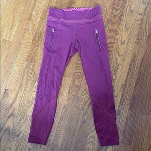 Lululemon athletica 7/8 running leggings with pockets. No signs of wear